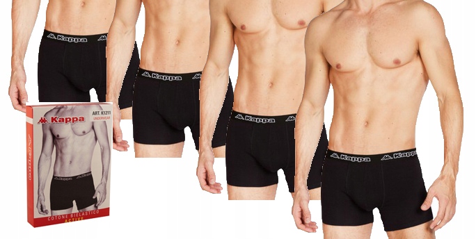 

Bokserki Męskie Bawełna Kappa Active - 4-pak r L