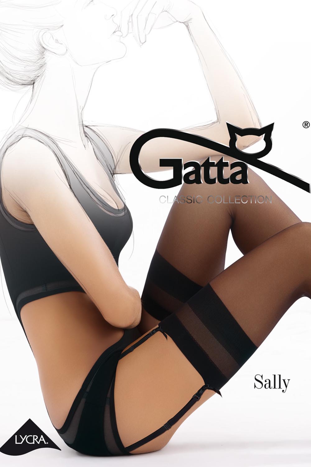 

Pończochy Do Paska Z Lycrą Półmat Gatta Sally 3/4