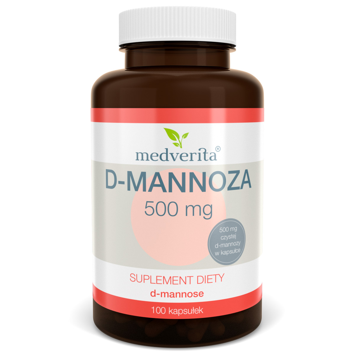 D-MANNOZA 500 mg - 100 kapsułek | układ moczowy