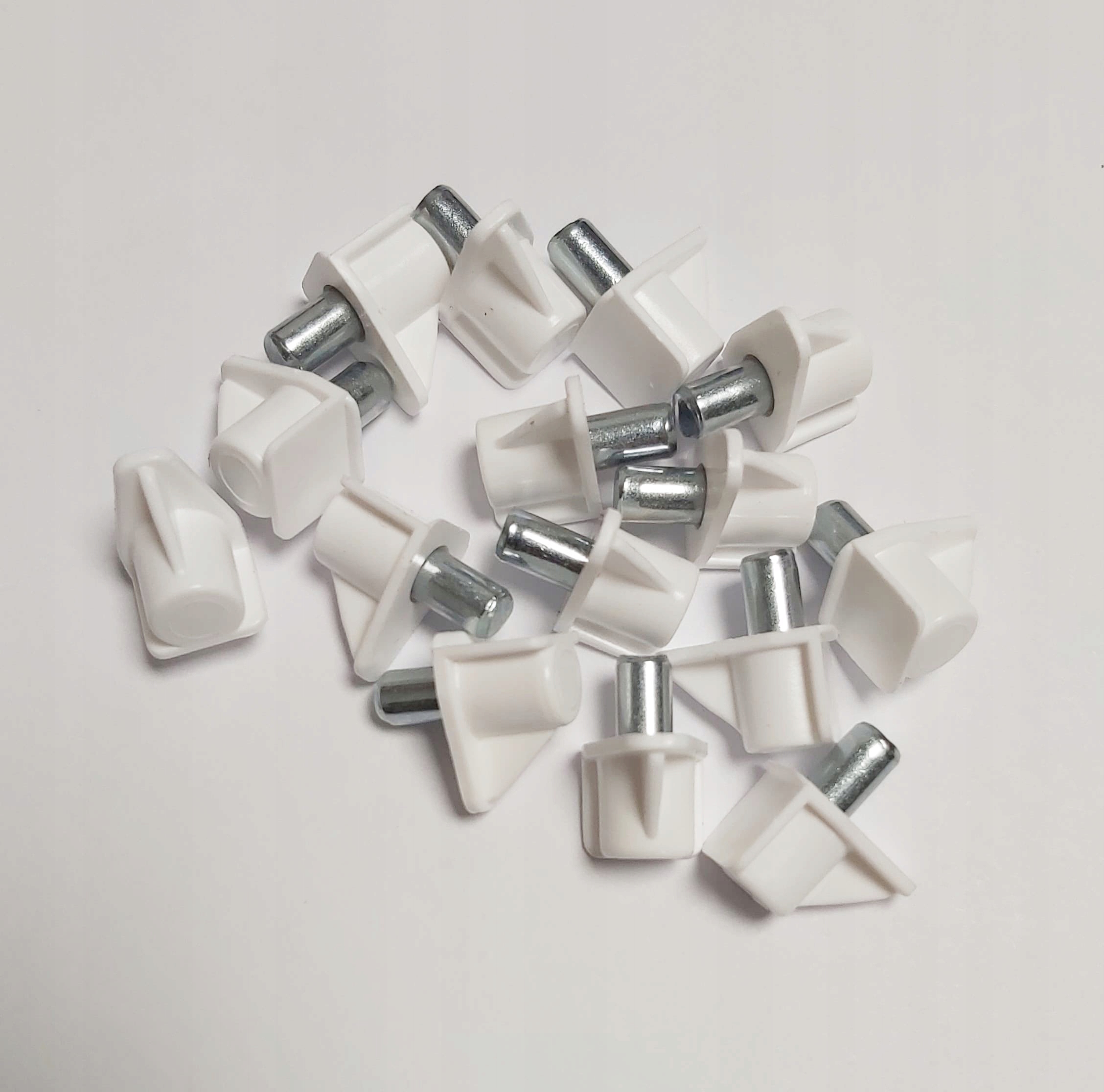 Podpórka meblowa do półki fi 5 biała 100szt.