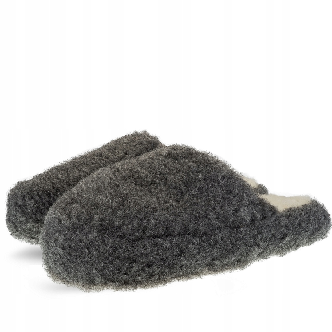 PANTOFLE WSUWANE 100% WEŁNIANE MERYNOS r. 38