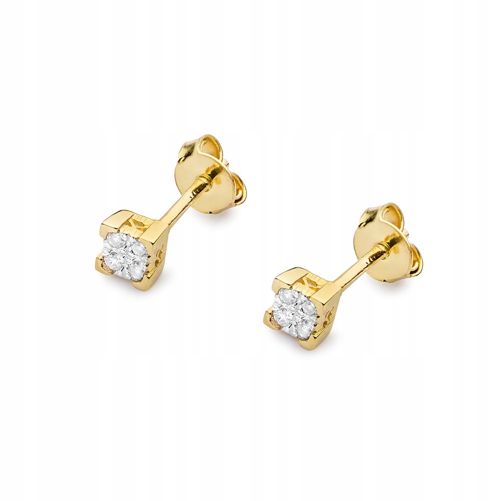 

Kolczyki Złote Z Brylantami 0,16ct
