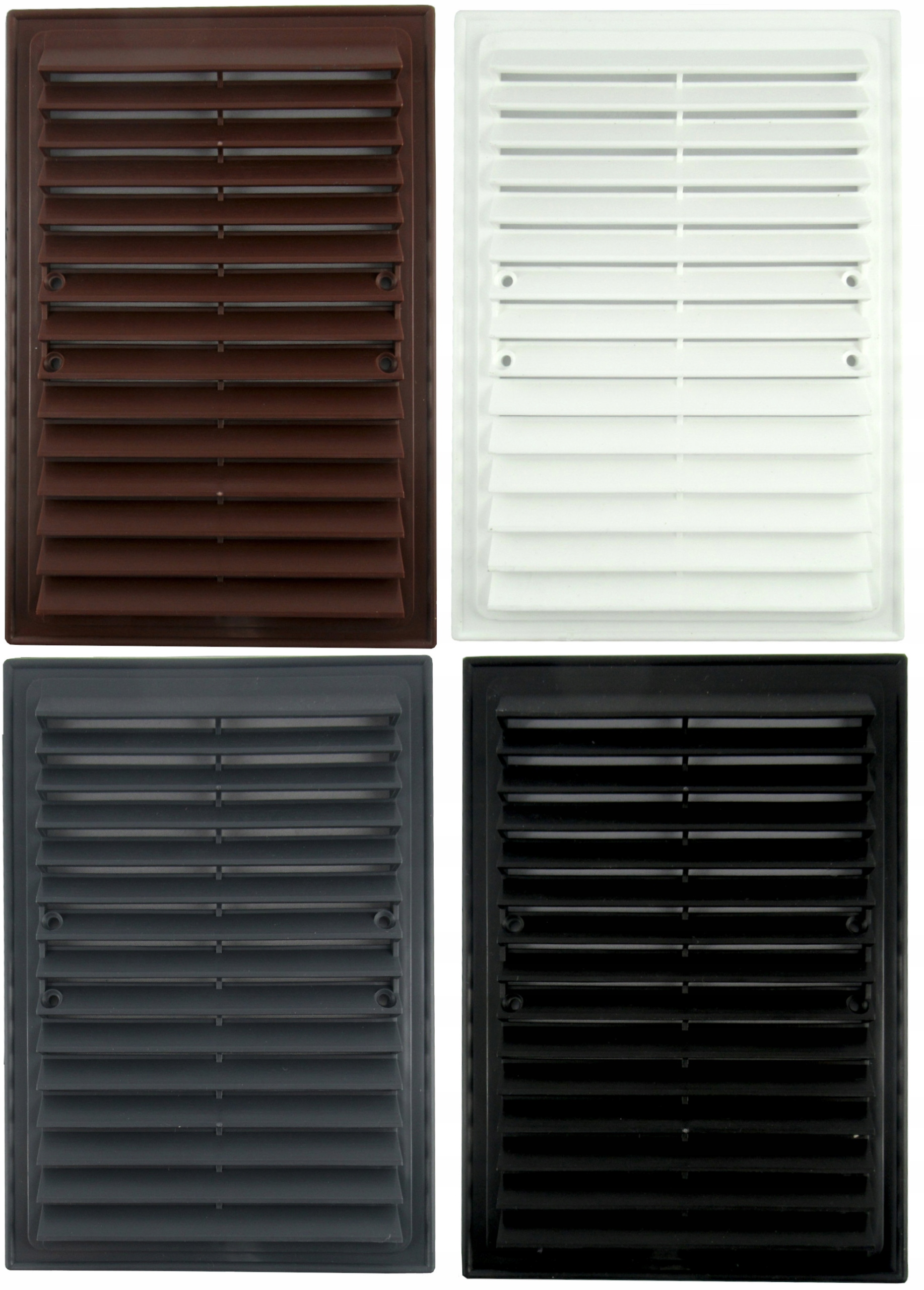 KRATKA WENTYLACYJNA 14 X 21 CM SKOŚNA BIAŁA 10SZT Marka inna