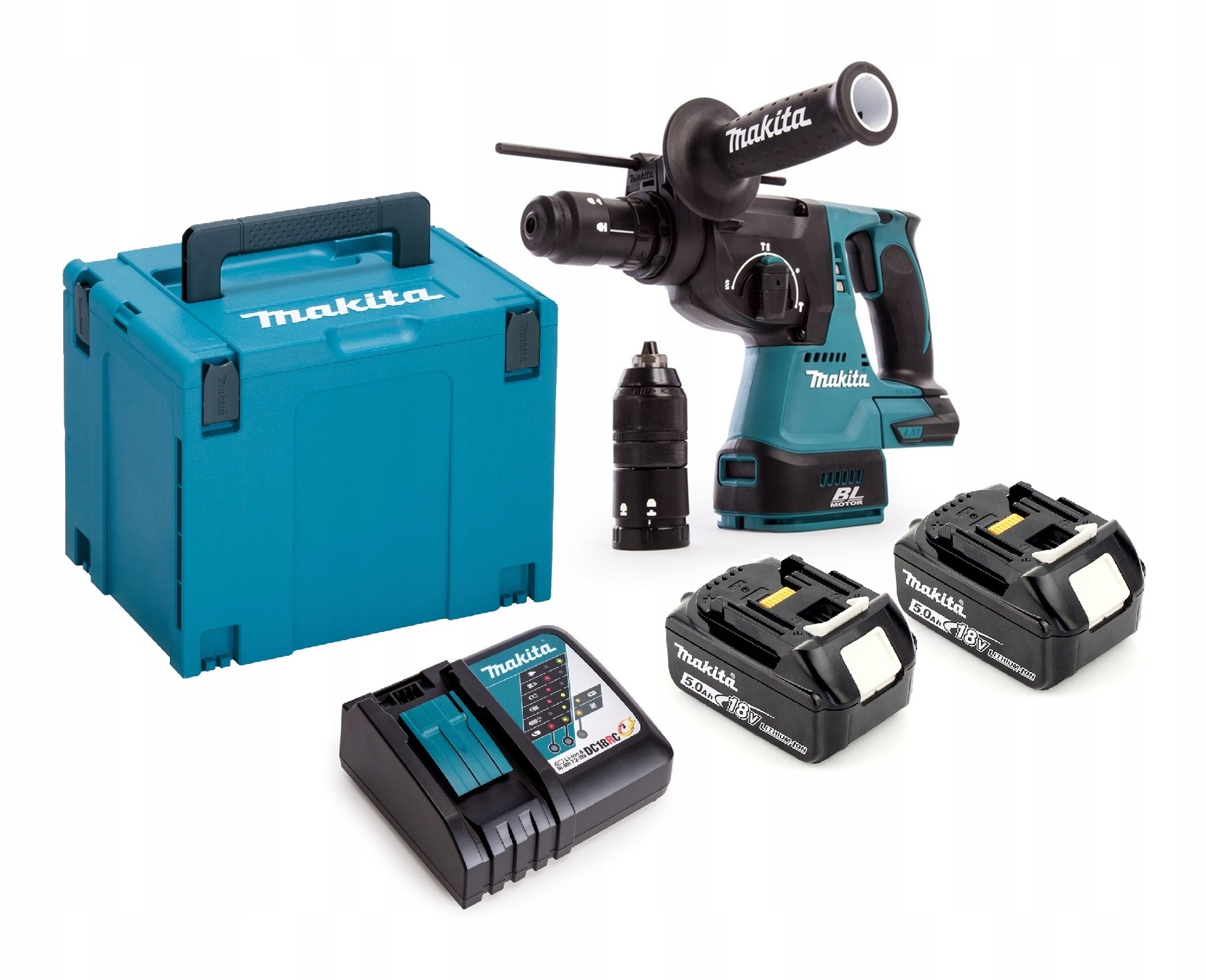 

Młotowiertarka akumulatorowa 18V Makita DHR243RTJ