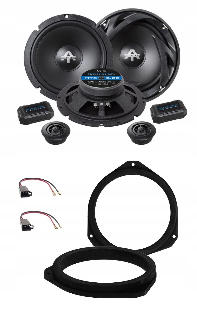Autotek ATX6.2C Reproduktory vzdialenosti 165 mm Corsa D Astra H Vectra C Signum