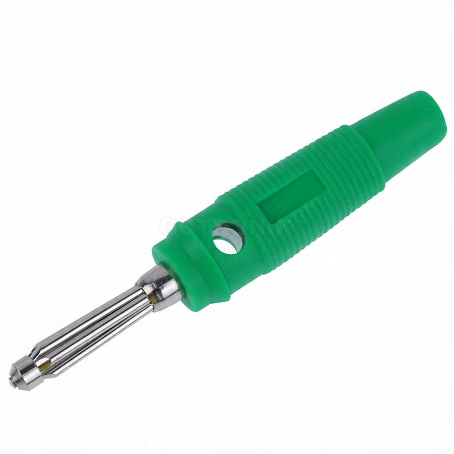 

Wtyk banan 4mm zielony Amass 25.413.4