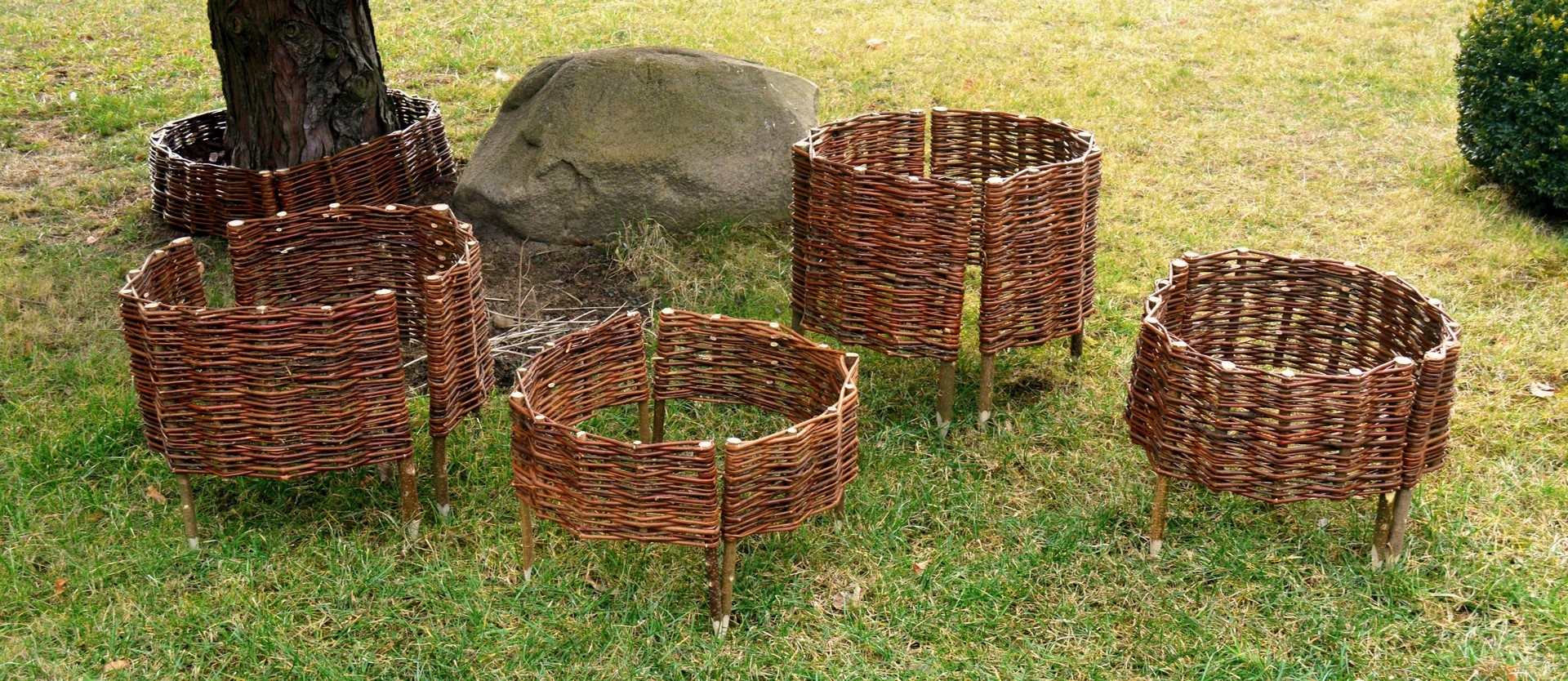 PALISADA WIKLINOWA KOŁO obrzeże, fi 30 / 15 [cm] Kod producenta PALISADA-01nmuy