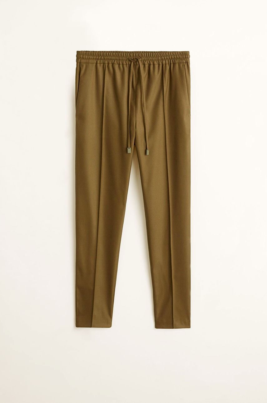 MANGO SPODNIE W KANT / CYGARETKI NA GUMCE M Rozmiar M
