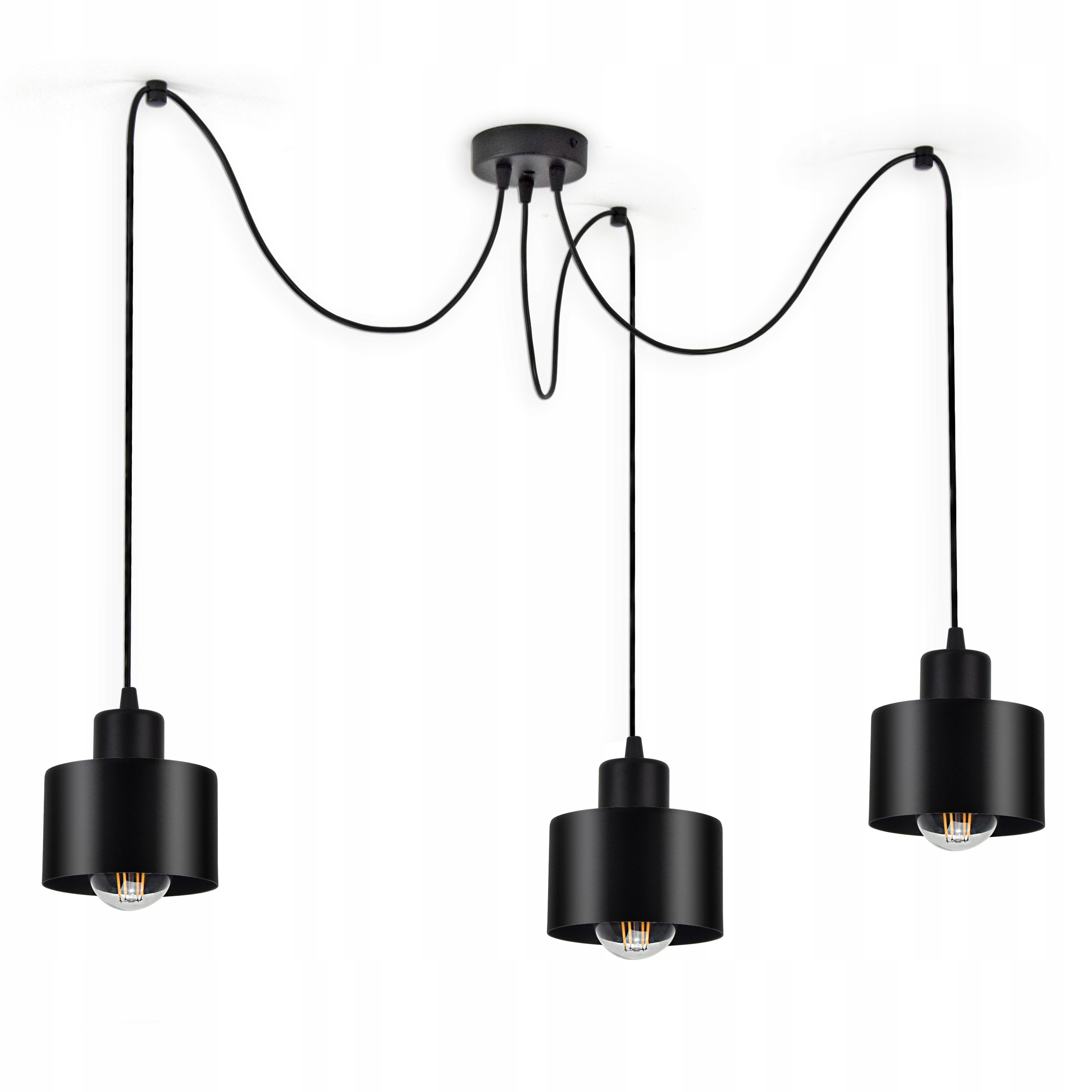 

Lampa Wisząca Sufitowa Żyrandol Pająk Edison Loft