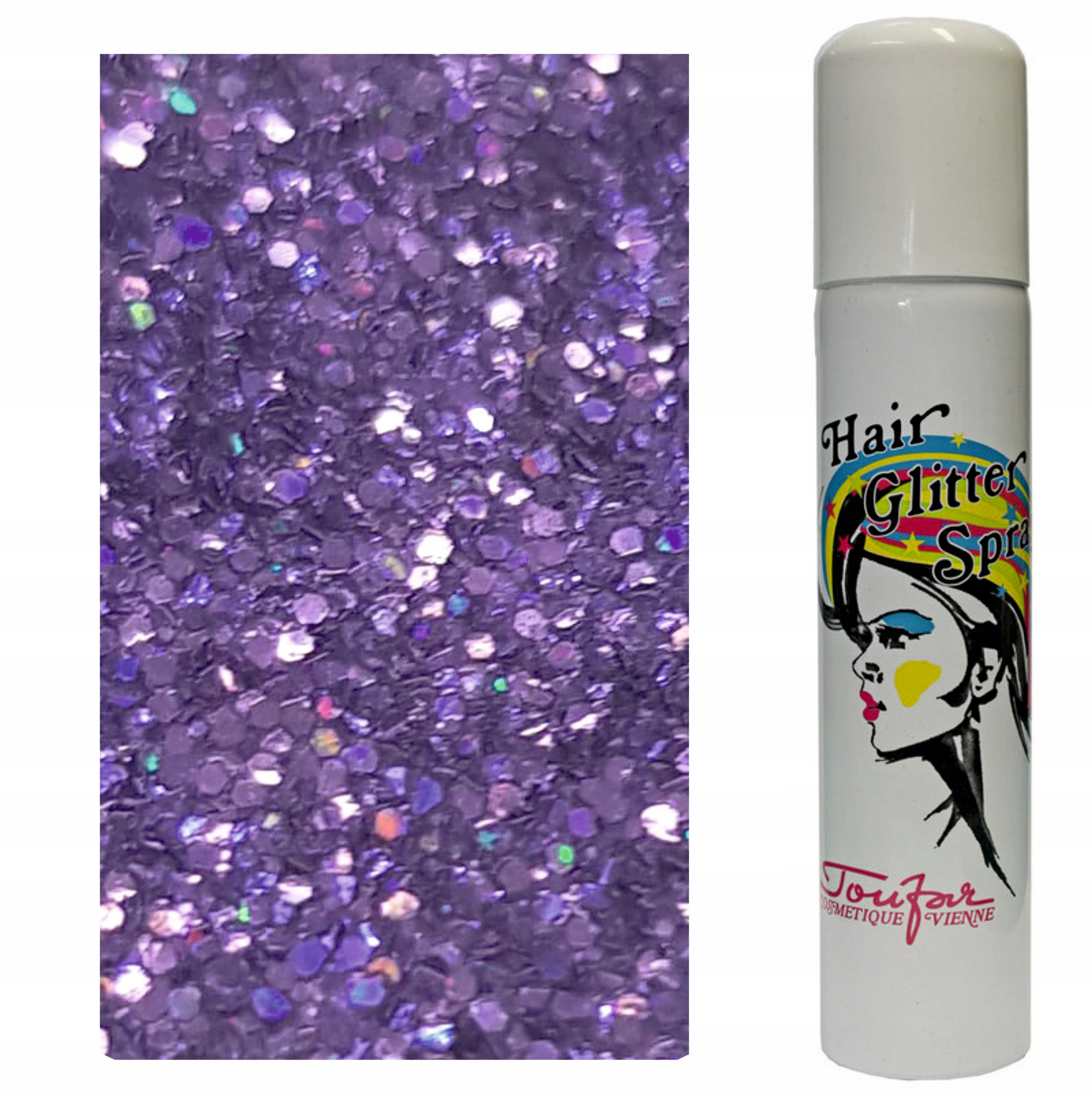 

Hair Glitter Farba w Sprayu Brokat Fioletowy 125ml