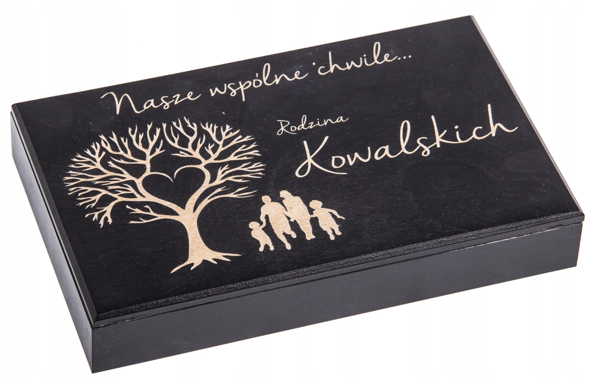 

Pudełko na zdjęcia 18x13cm Prezent odbitki Czarne