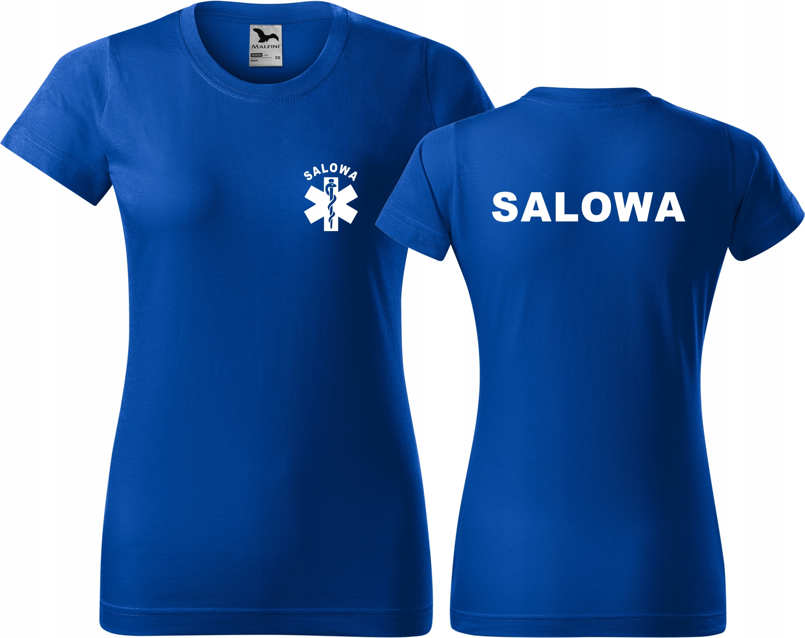 

Damska koszulka medyczna t-shirt nadruk Salowa XXL