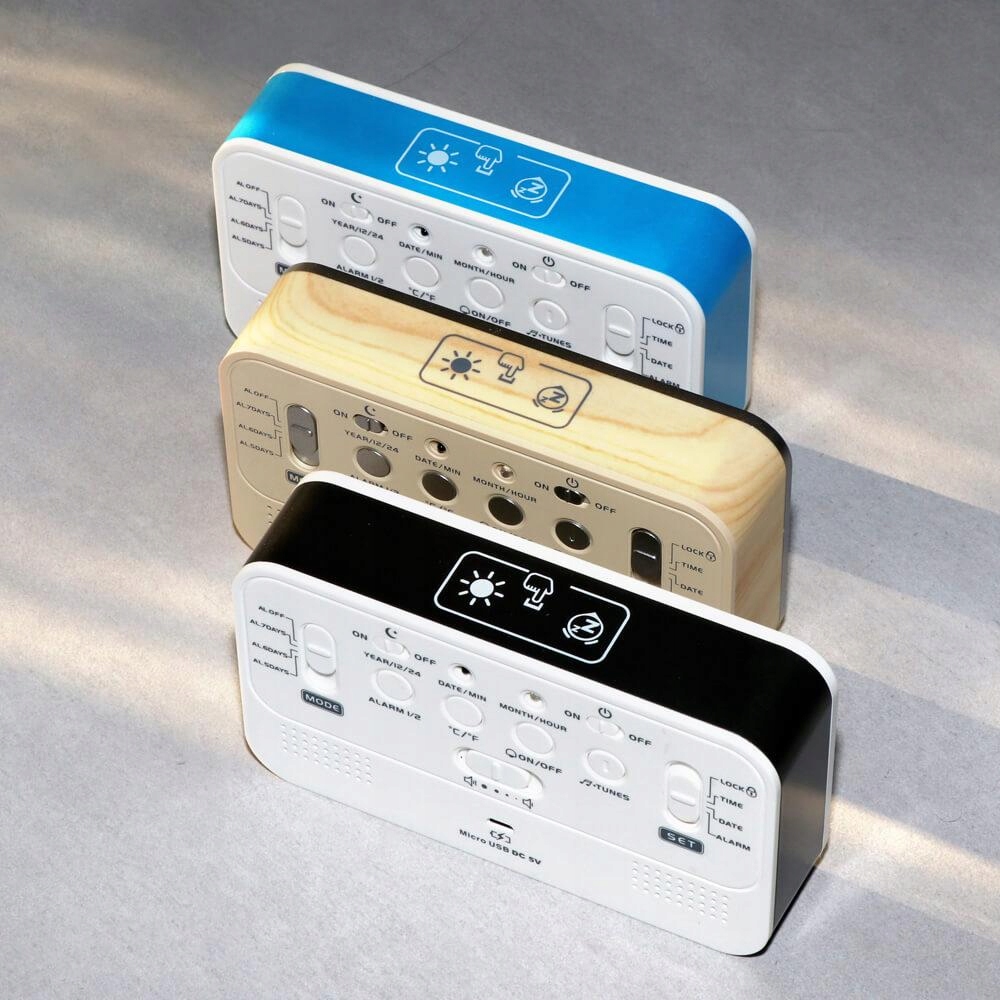 CYFROWY BUDZIK LED, data, termometr, drzemka. 4003 Cechy dodatkowe cyfrowy wyświetlacz