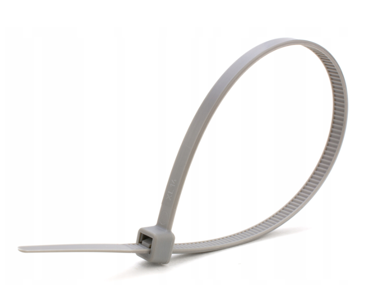 100 x SZARE OPASKI ZACISKOWE TRYTKI 4,8x300 mm Kod producenta 5907675504848