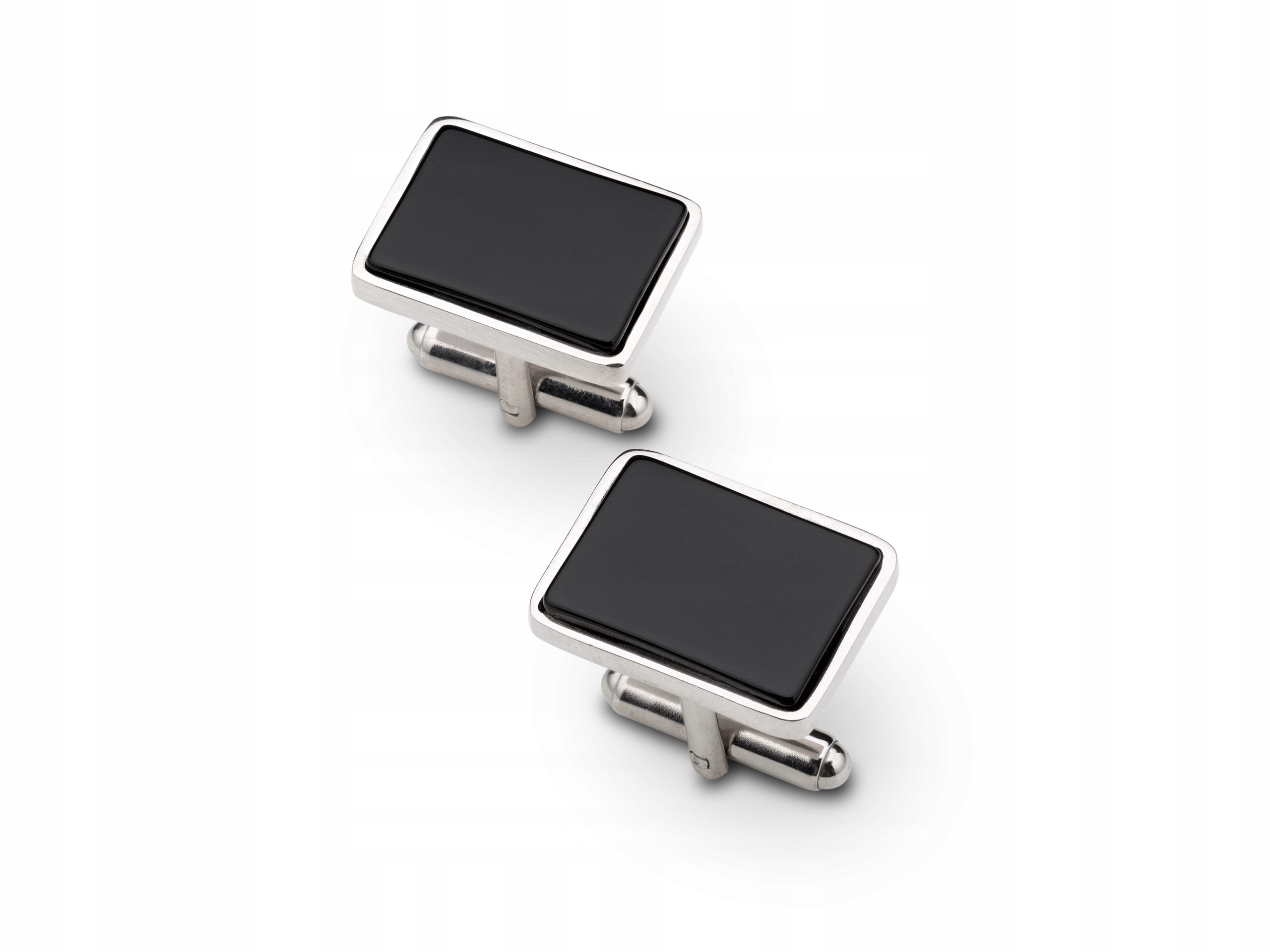 

Spinki Z Onyksem Do Mankietów Srebro Próba 925