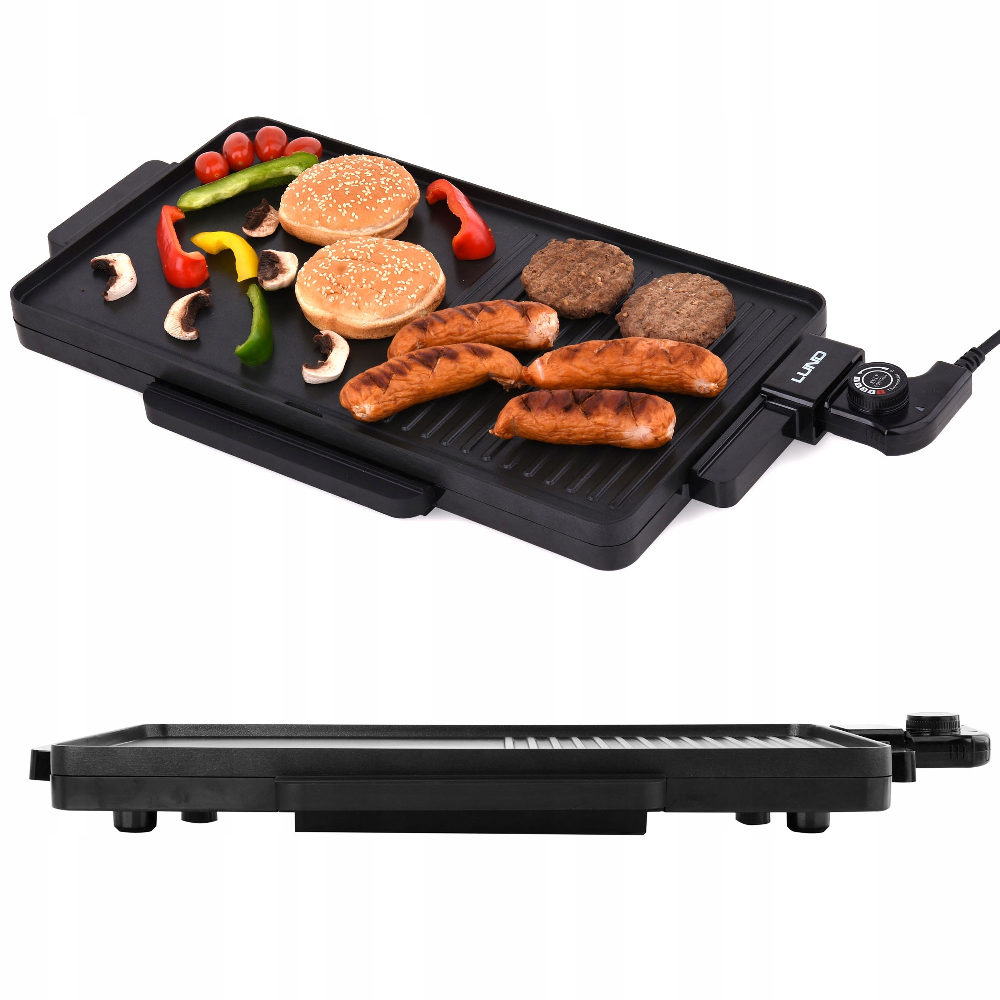 

Grill Elektryczny 2000W Stołowy Regulacja Temp.