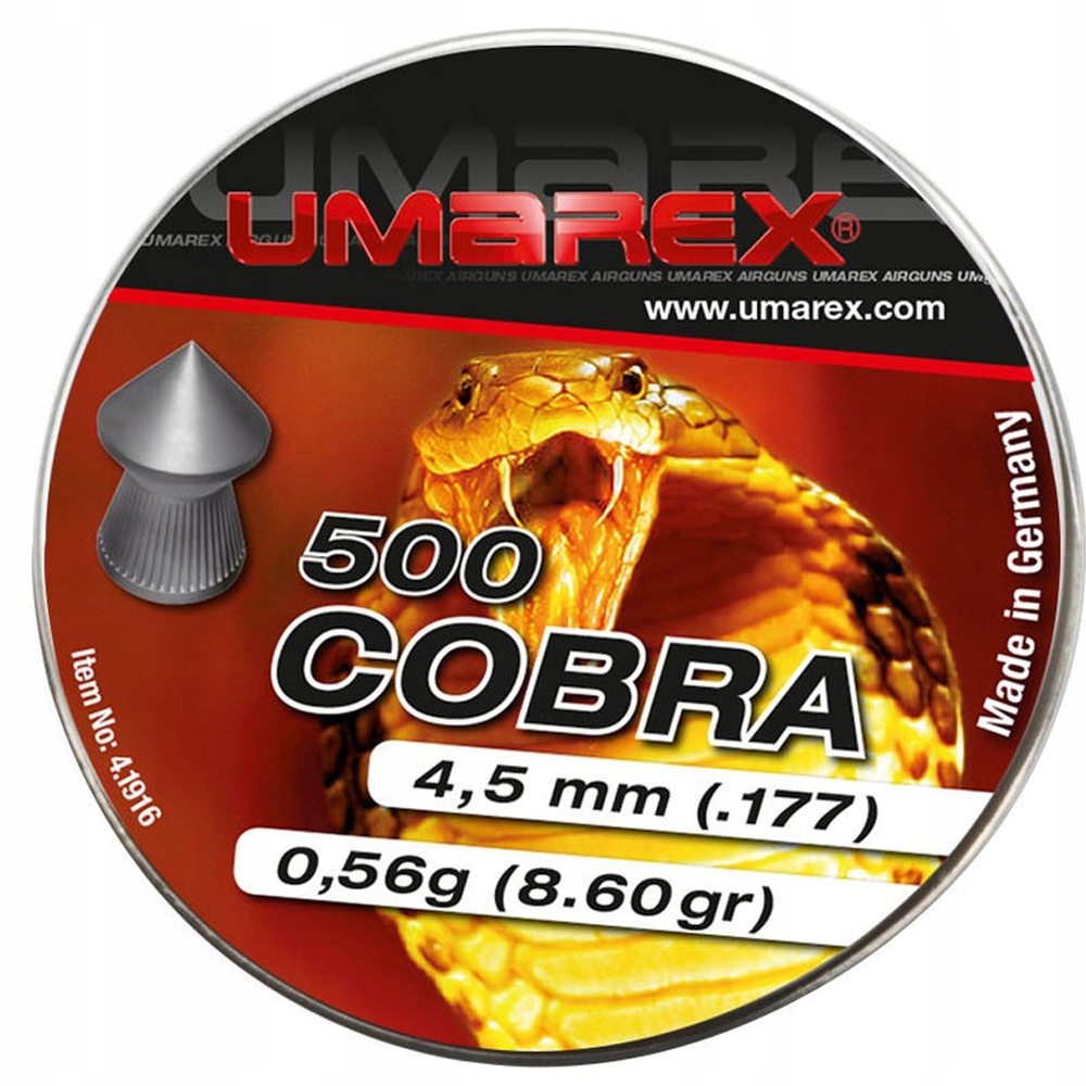 

Śrut szpiczasty 4,5mm Umarex Cobra Pointed 500 szt