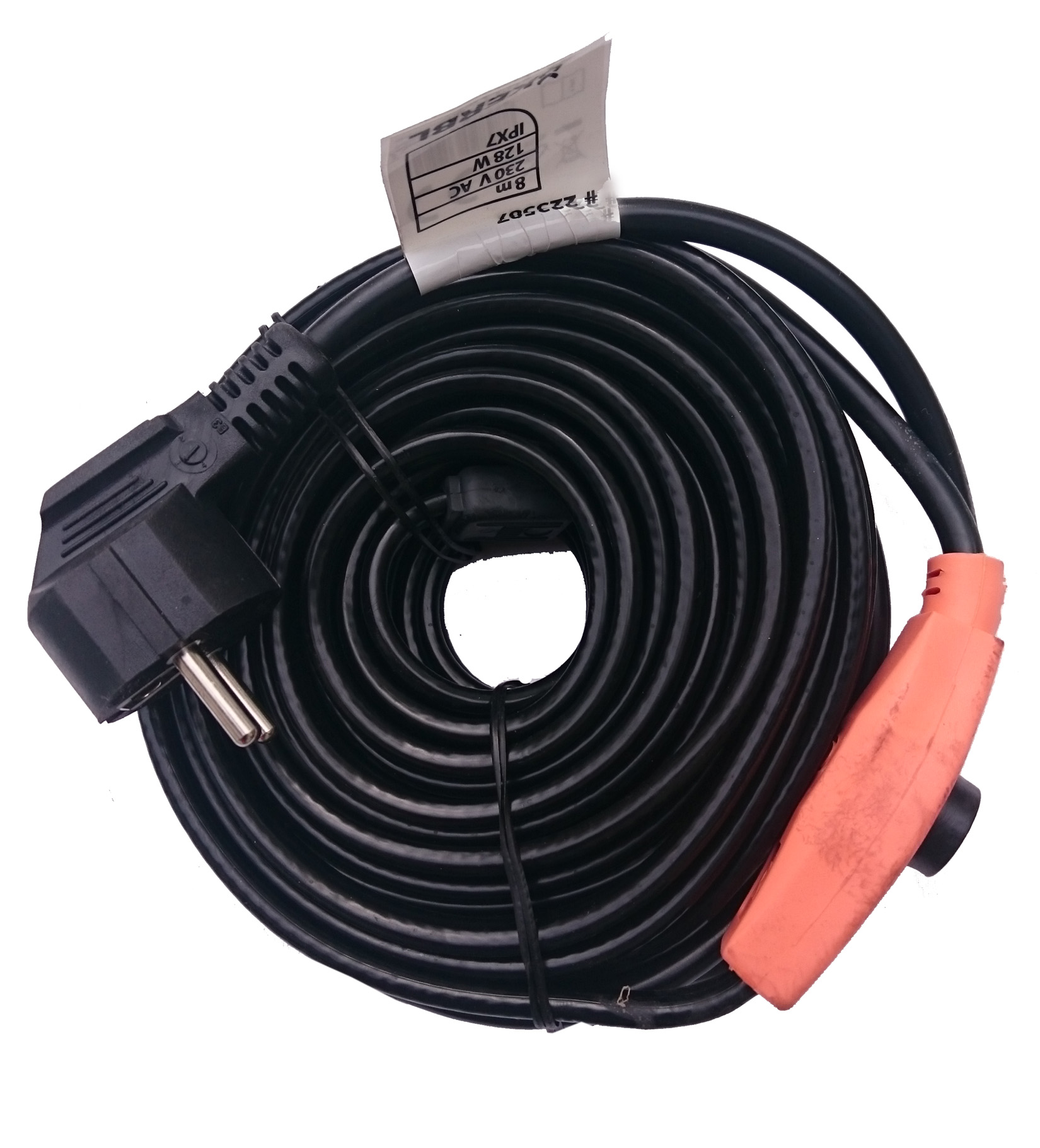 

Kabel Grzewczy 128W Przewód Grzejny 8m termostatem