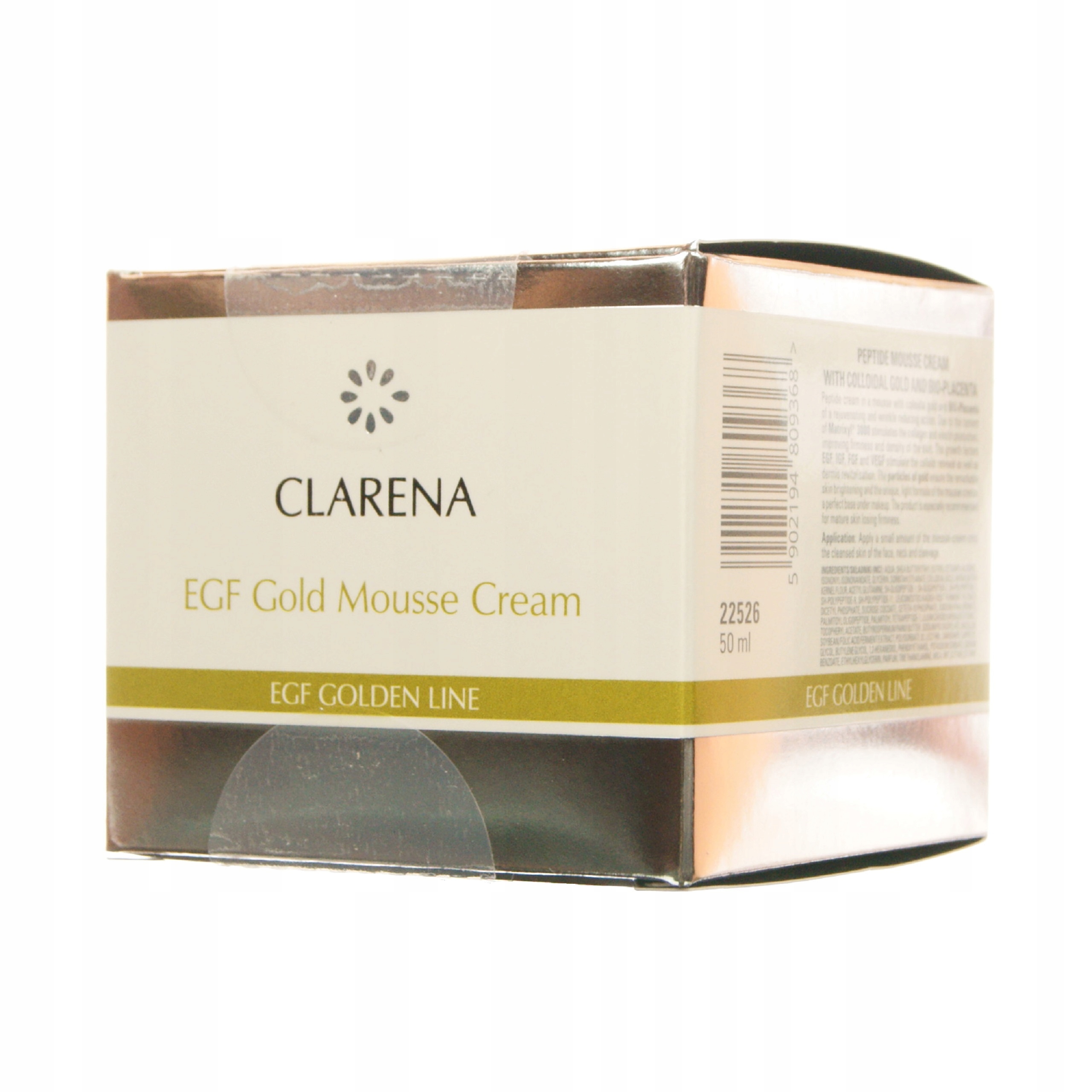 Krem przeciwstarzeniowy do twarzy Clarena Egf Gold Mousse Cream 50 ml