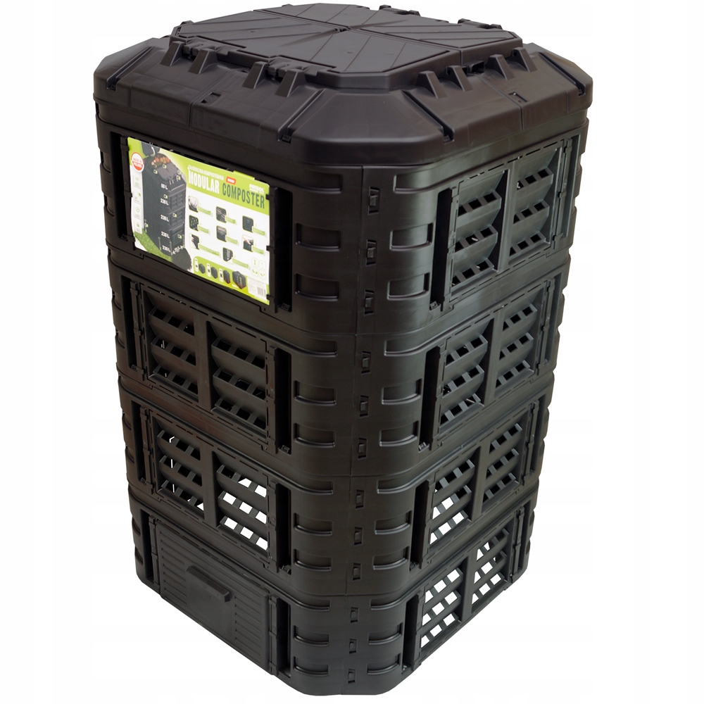 Kompostér 1 komorový Patrol group 1260 l čierny