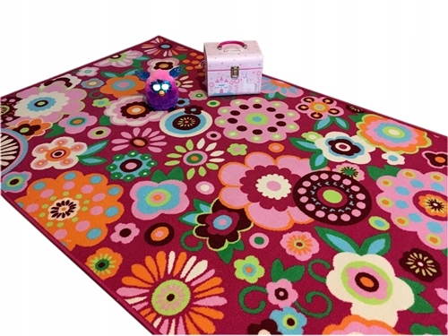 

Dywan Disney 115x170 Antypoślizgowy kwiatki /folk