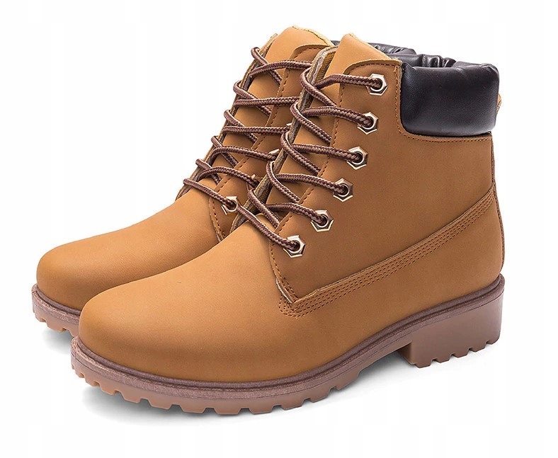 

Damskie Buty na Jesień płaski obcas Trapery Kolory