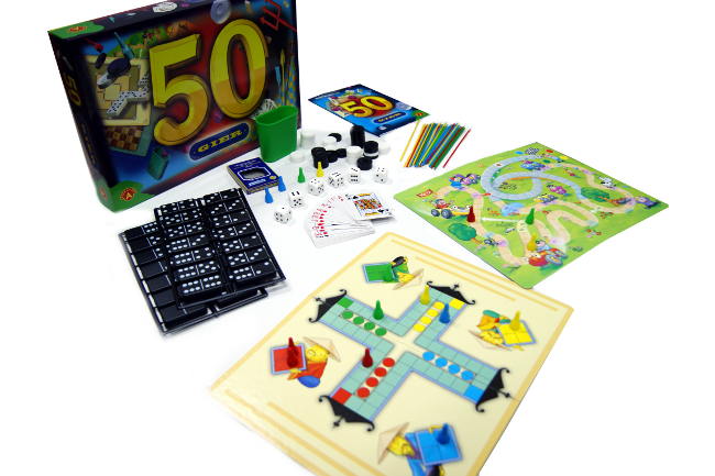 50 GIER GRY PLANSZOWE BIERKI DOMINO PCHEŁKI od NT Marka Alexander