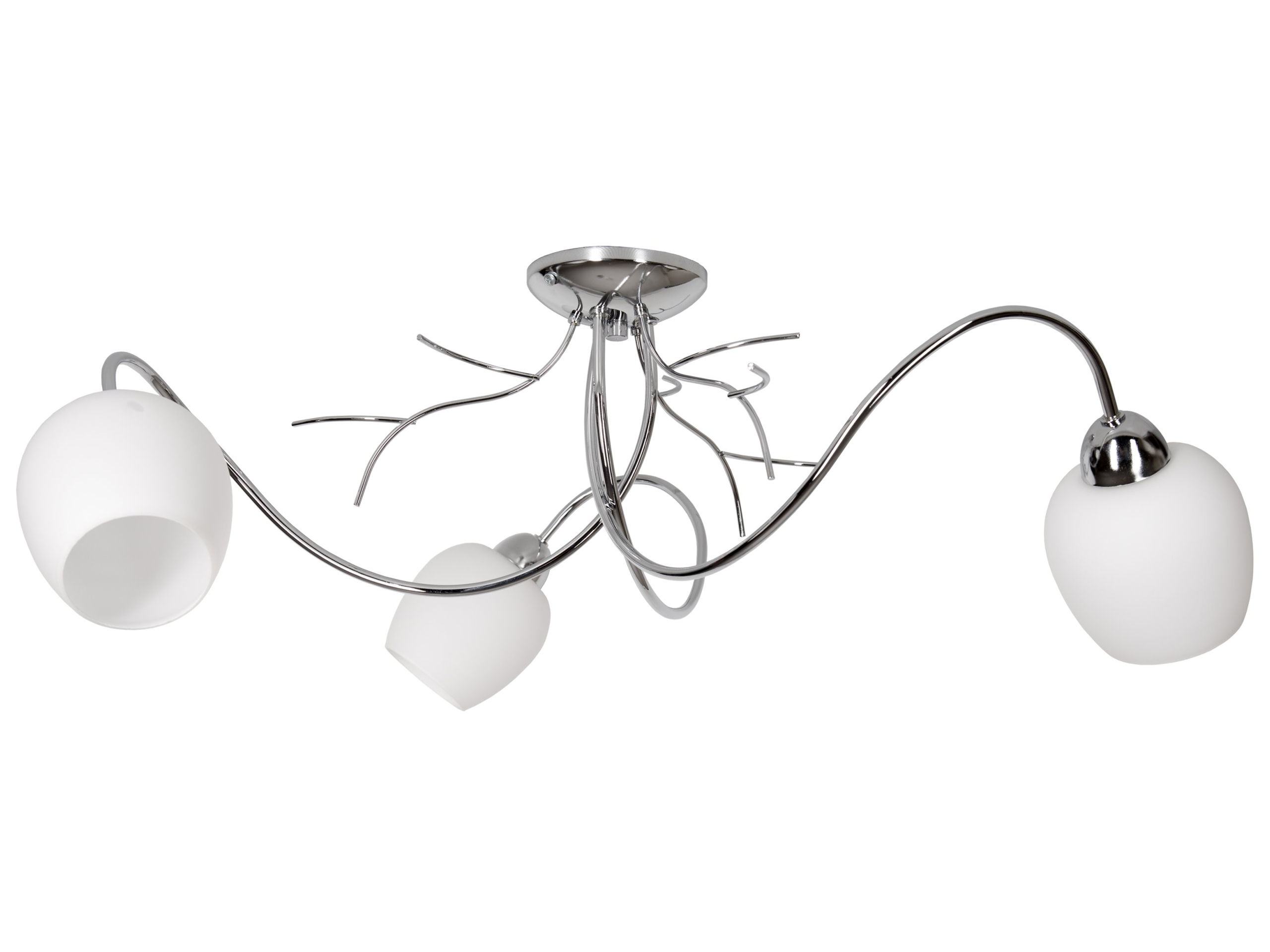 СОВРЕМЕННАЯ ПОДВЕСКА ЛАМПА ЛЮСТРА ПЛАФОН ХРОМ