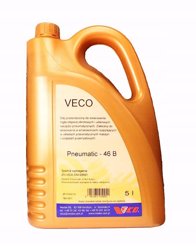 Olej pro pneumatiku pneumatických nástrojů 5L