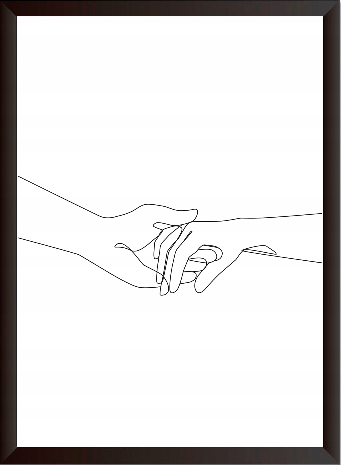

Obraz Plakat Linie Jedna Linia Ręce Dłon Miłość A4