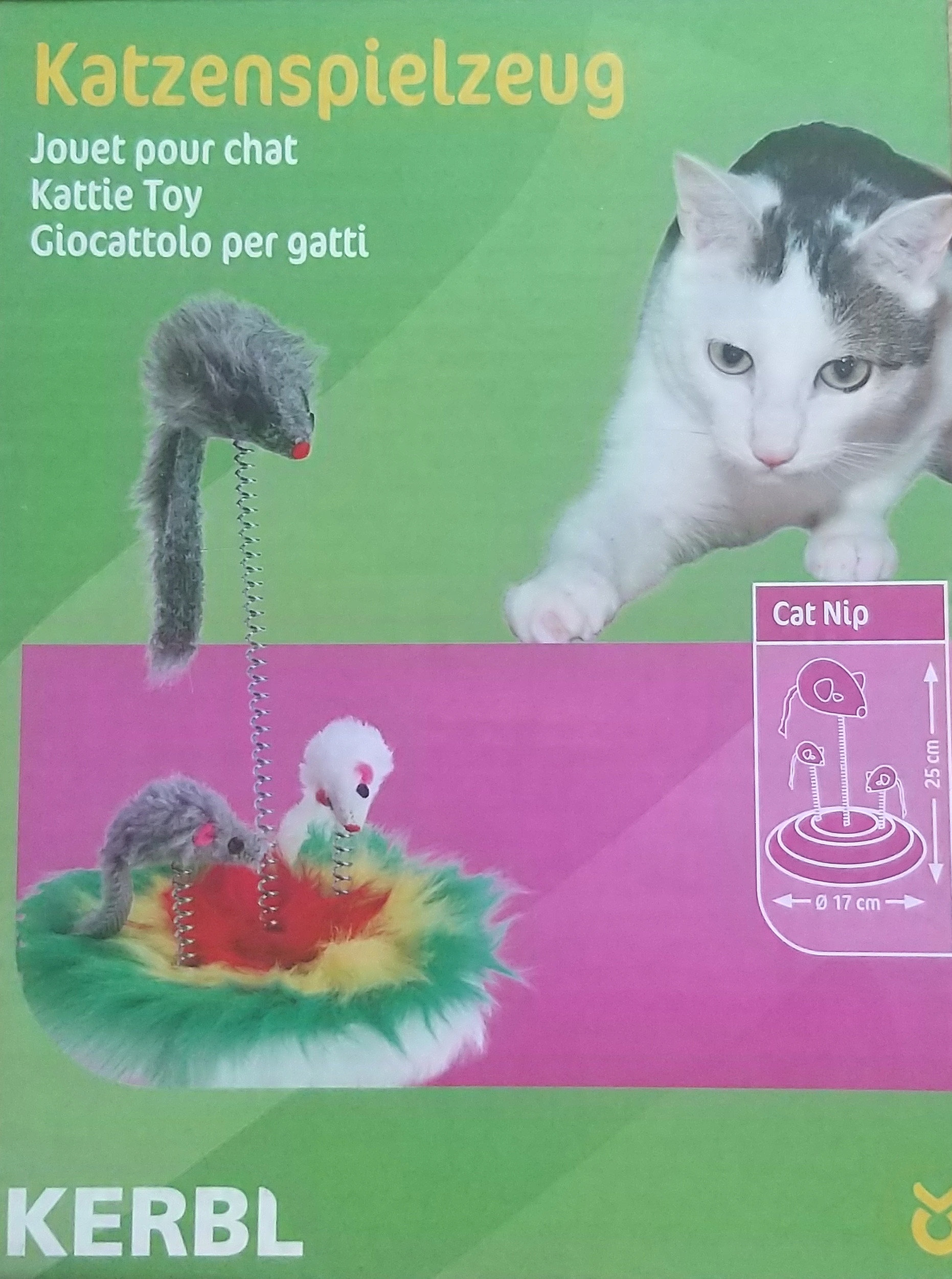 

zabawka mysz myszka na sprężynie dla Kota kociaka