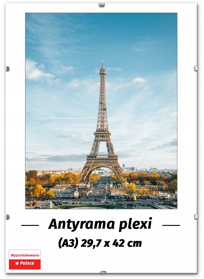 

Antyrama A3 29,7x42 42x29,7 cm, Białe Brzegi,fv!