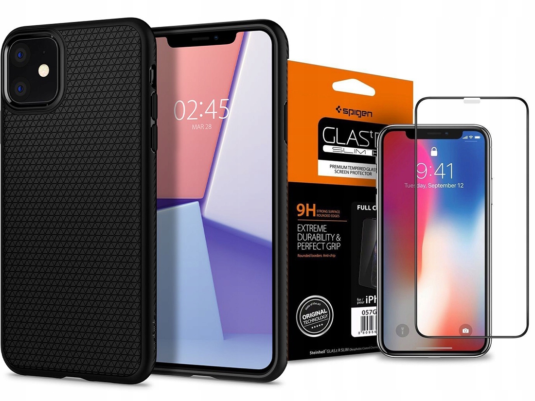 

Spigen Liquid Air Etui Case Do Iphone 11 +szkło Fc