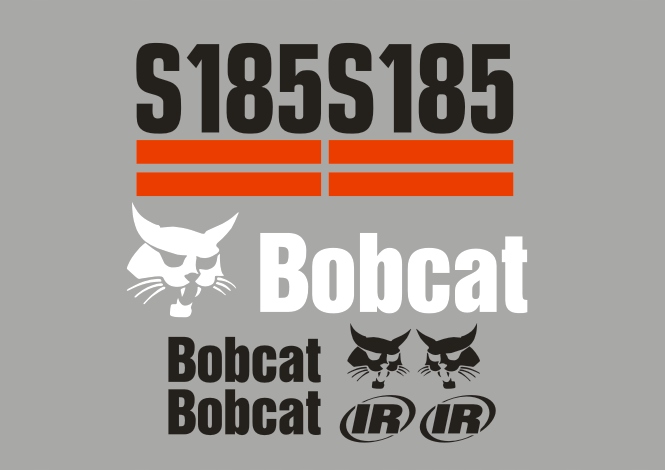 Samolepky s nálepkou Bobcat S185