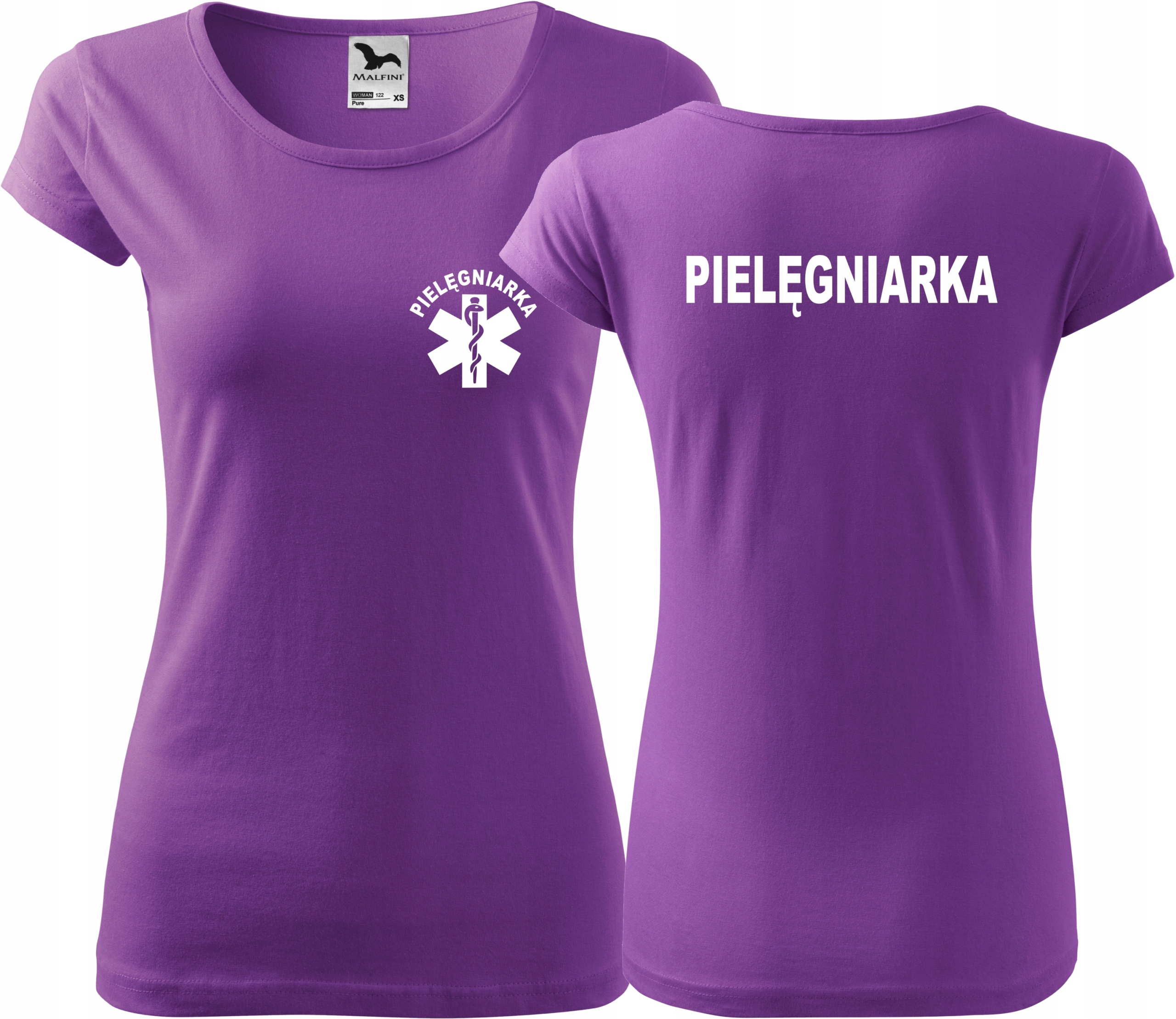 

Fiolet Damska koszulka medyczna Pure Pielęgniarka