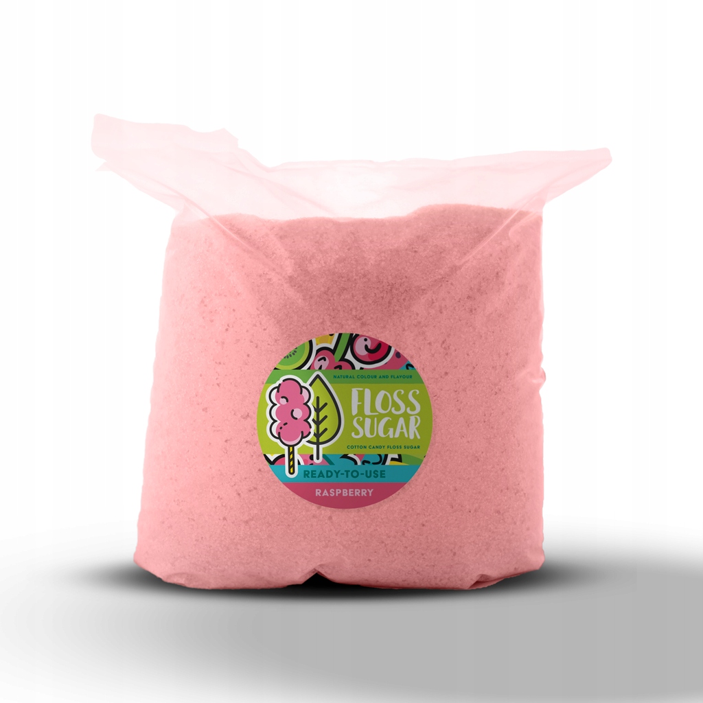 Levně Přírodní Cukr na cukrovou vatu Malina 5 kg