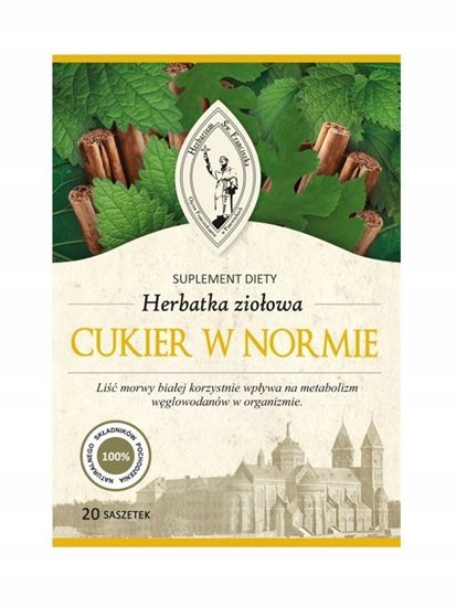 

Herbatka ziołowa Cukier W Normie, 20 saszetek