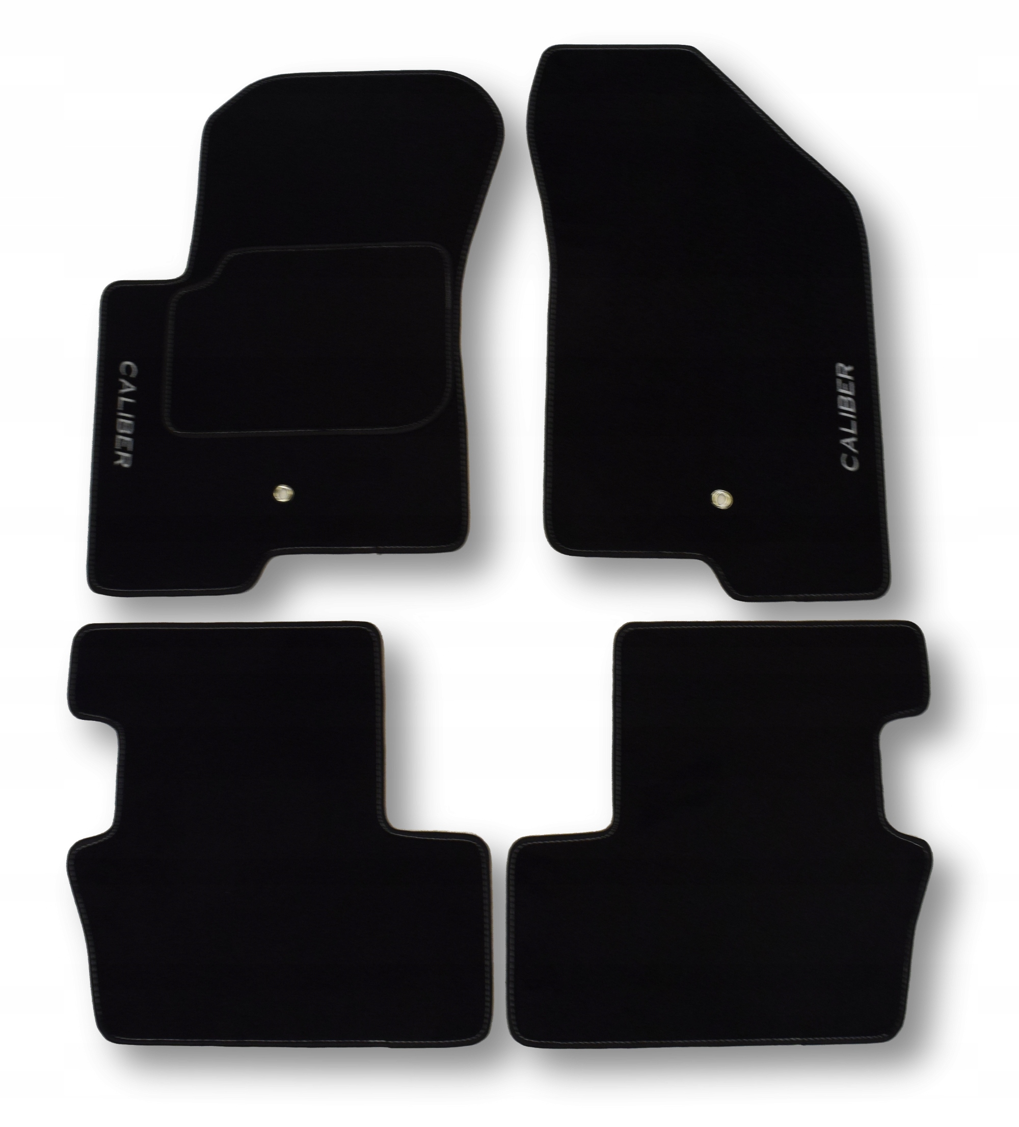 Dodge Caliber Велюрові Килимки Classic + Вишивка