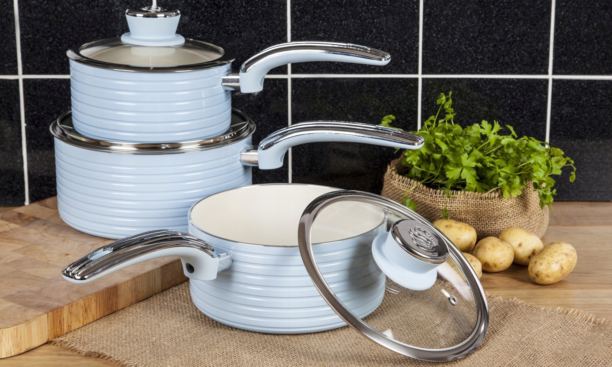 SWAN RETRO BLUE ZESTAW 3 GARNKÓW 16 18 20cm Kod producenta SWPS5020BLN