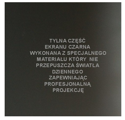 Duży EKRAN PROJEKCYJNY na statywie 200X200cm 112&quot; HDREADY Typ podłogowy