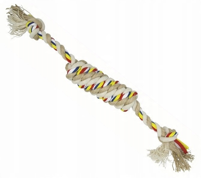 

Szarpak Gryzak Sznur z Jutą zabawka dla psa 34 cm