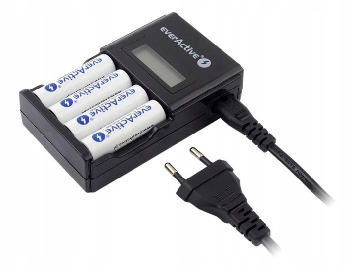 ŁADOWARKA DO AKUMULATORÓW BATERII AA I AAA R03 R06 R3 R6 Ni-MH UNIWERSALNA Marka Everactive