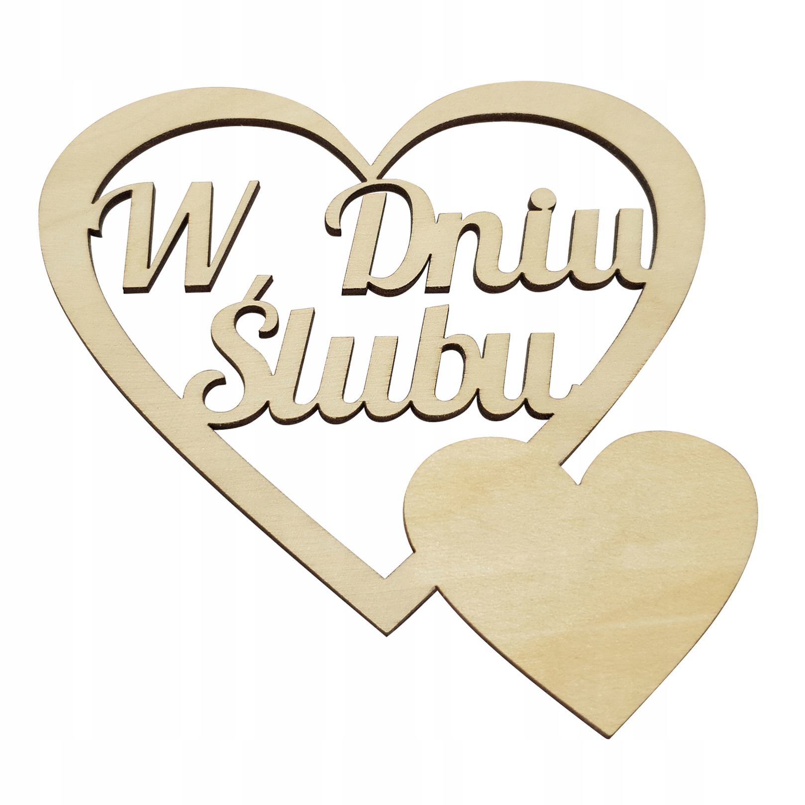 

Drewniane Serce W Dniu Ślubu Decoupage Love Wesele