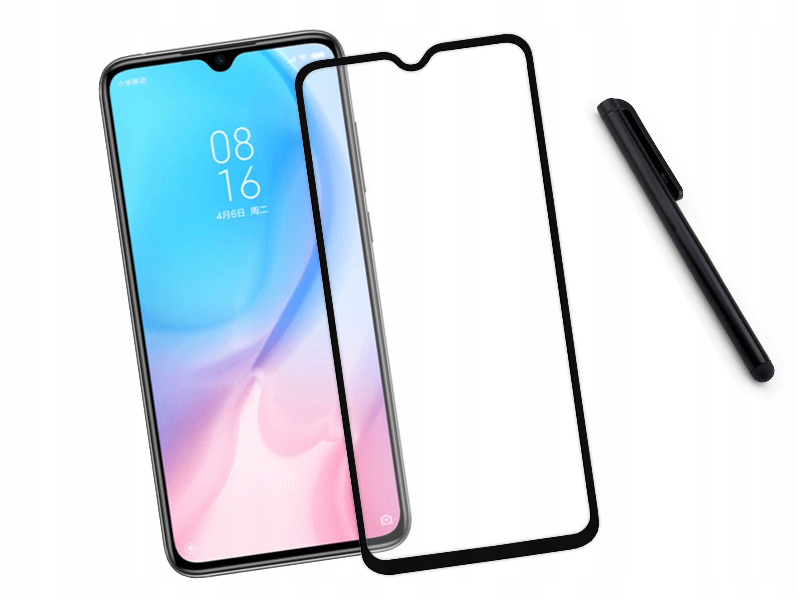

Zaokrąglone szkło 3D hartowane Xiaomi CC9 Czarne