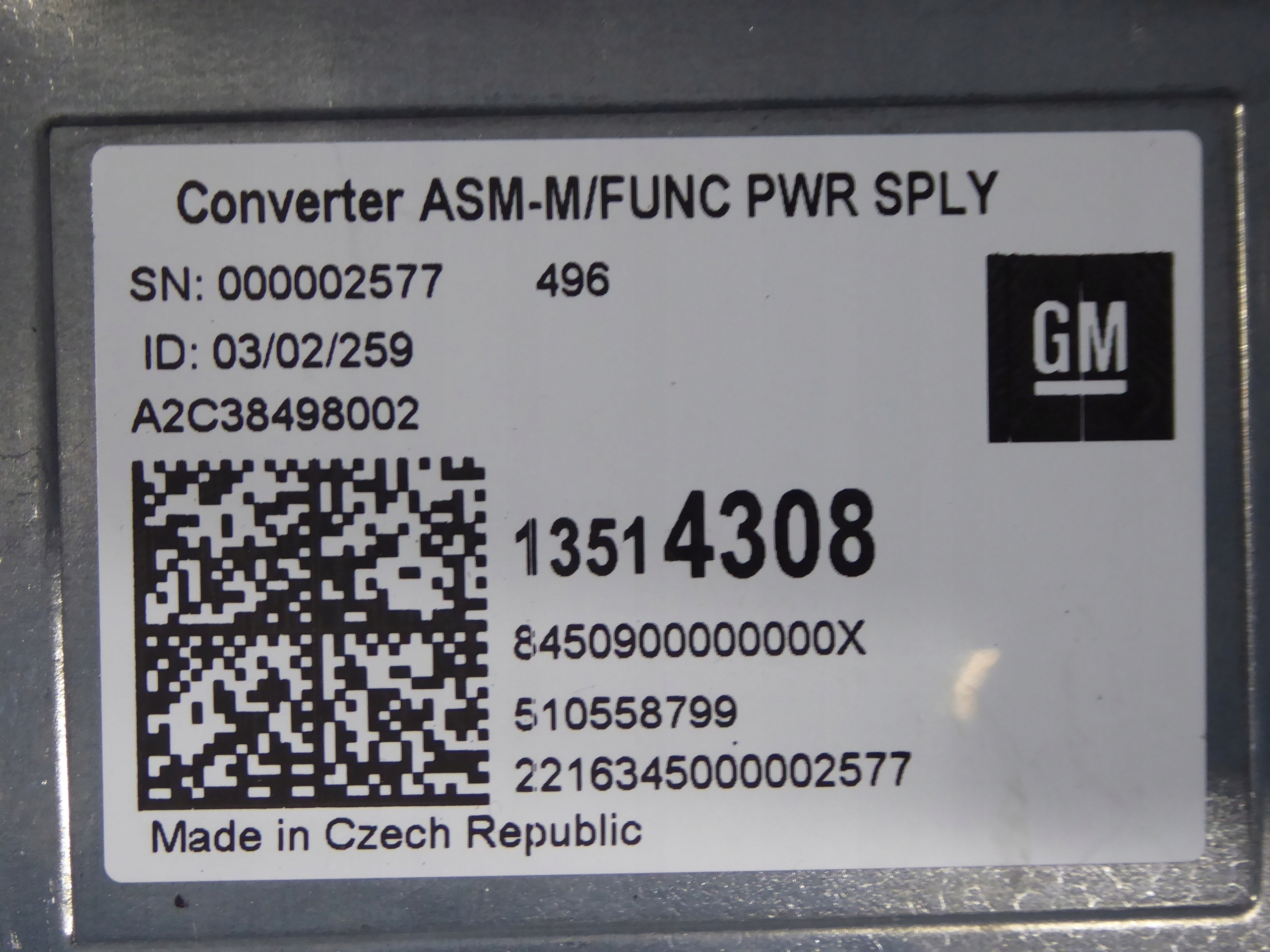 module KEYLESS 13514308 OPEL ASTRA K V