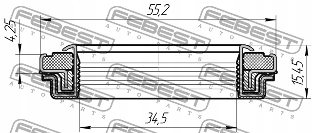CHEVROLET CAPTIVA ANTARA USZCZELNIACZ POLOSI TYL Part number 95RFW 35550416X