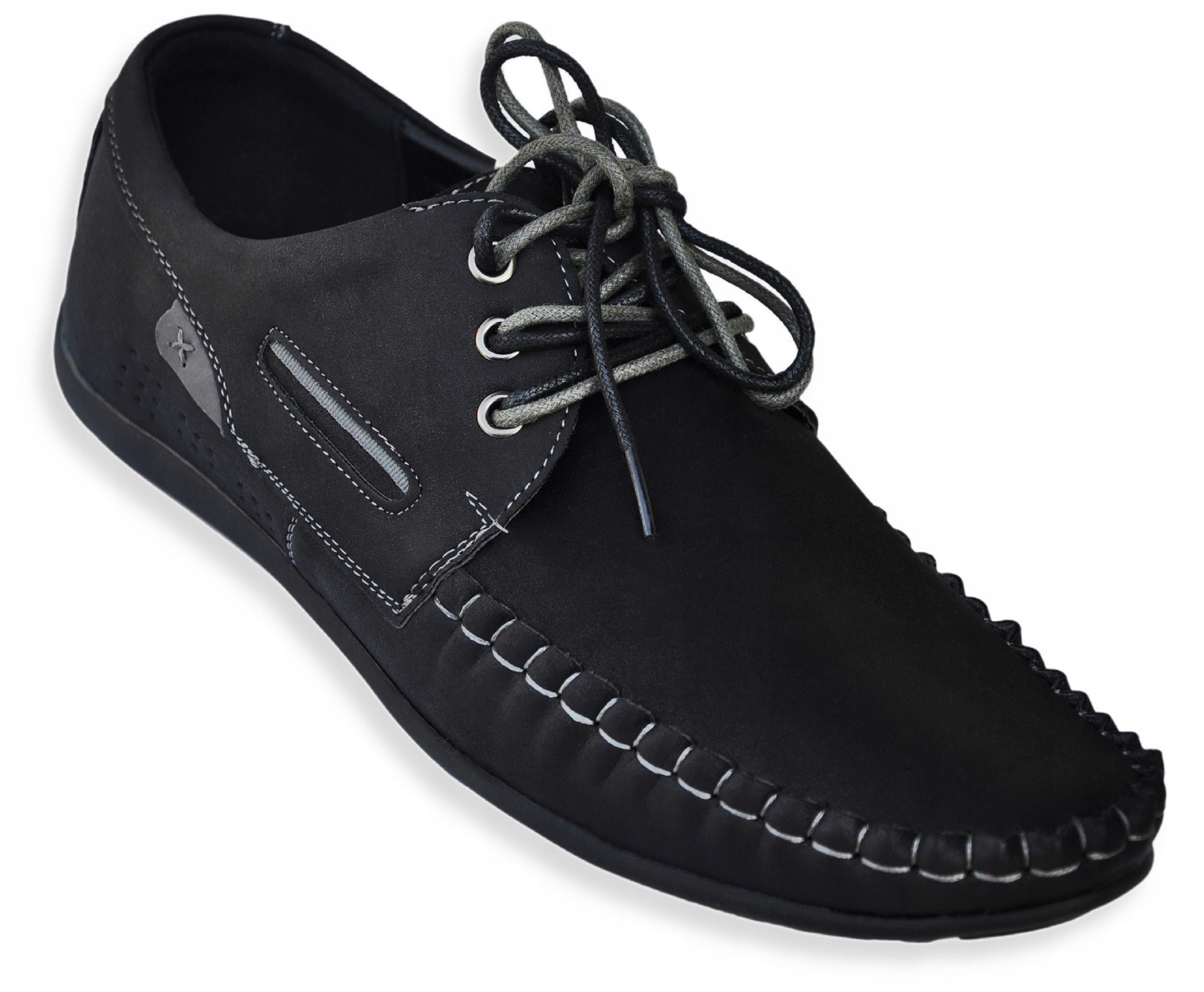 HAVER wiązane mokasyny CZARNE (40-45) r 40 Marka inna