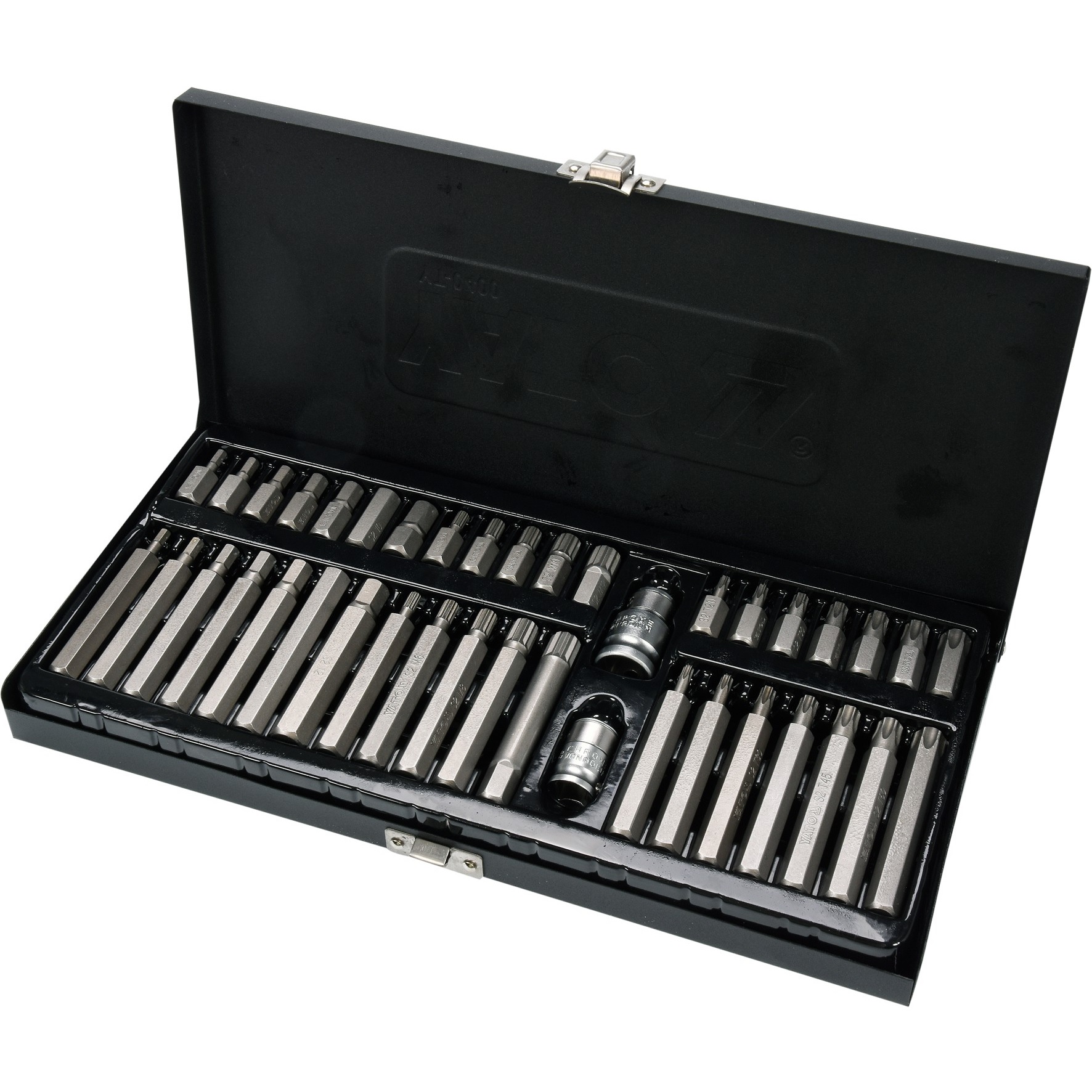 Zestaw Bitów Yato YT-0400 Torx Hex Spline 40 elementów Adaptery Walizka