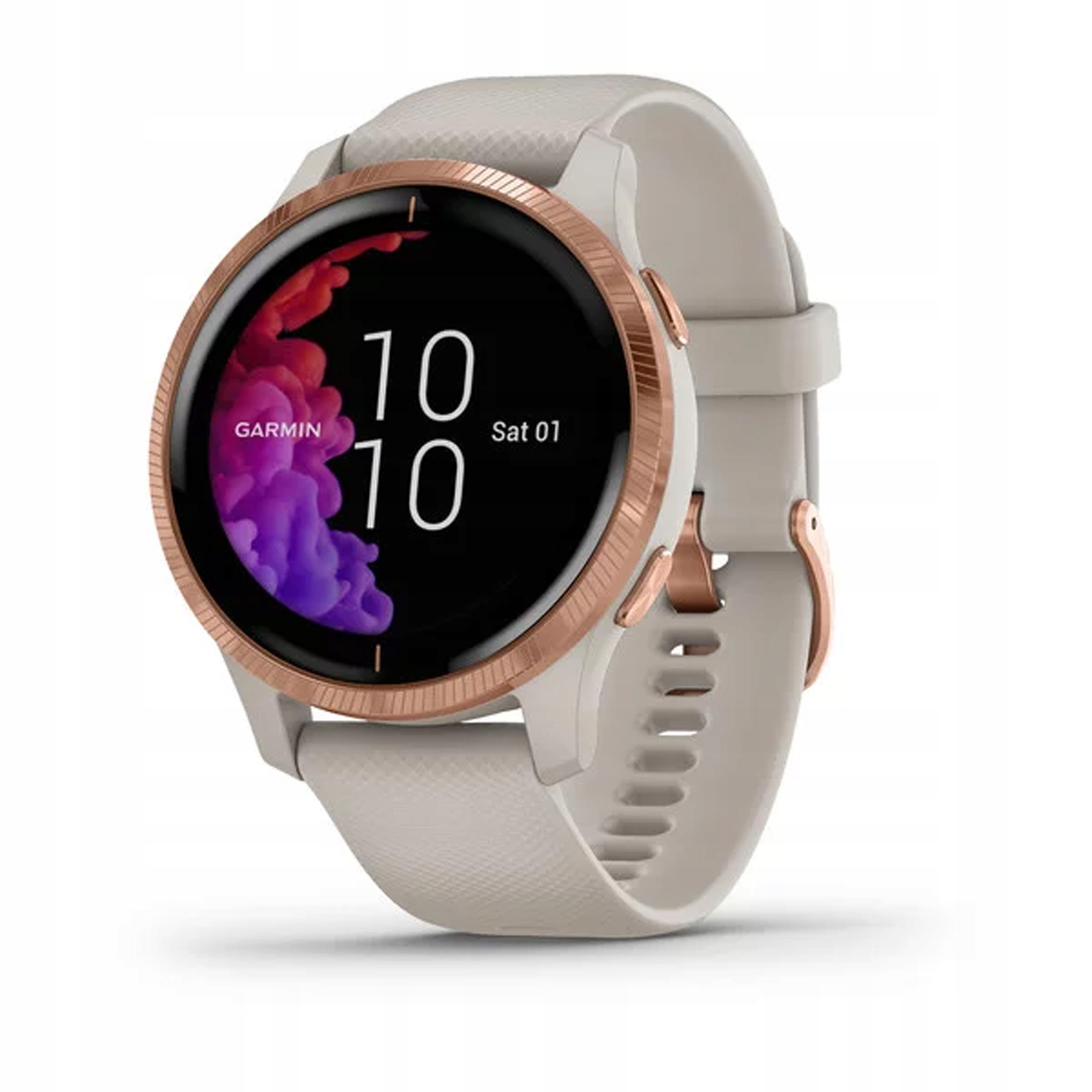 

Zegarek Garmin Venu 010-02173-23 różowe złoto