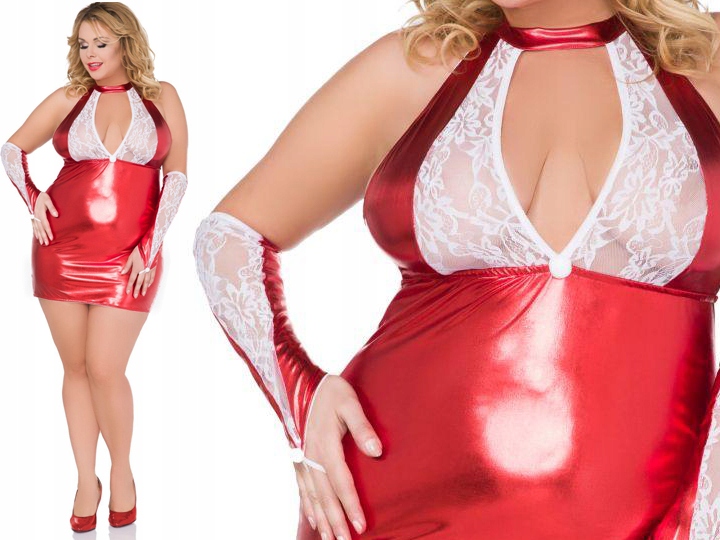 

Czerwona bielizna Dla Puszystej 50 52 3XL XXXL